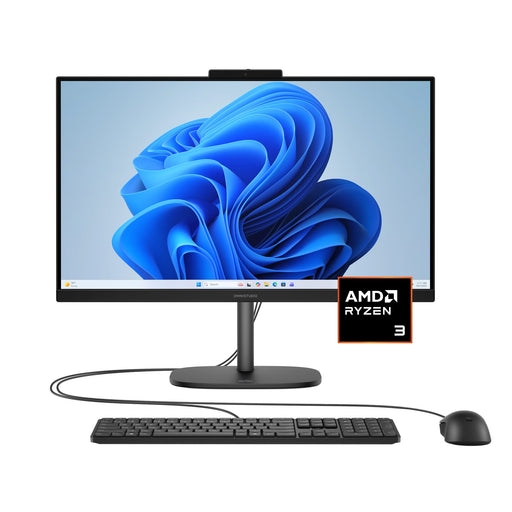 HP - OmniStudio 23.8" Full HD All-in-On - AMD Ryzen 3 - 8GB Memory - 512GB SSD - Jet Black