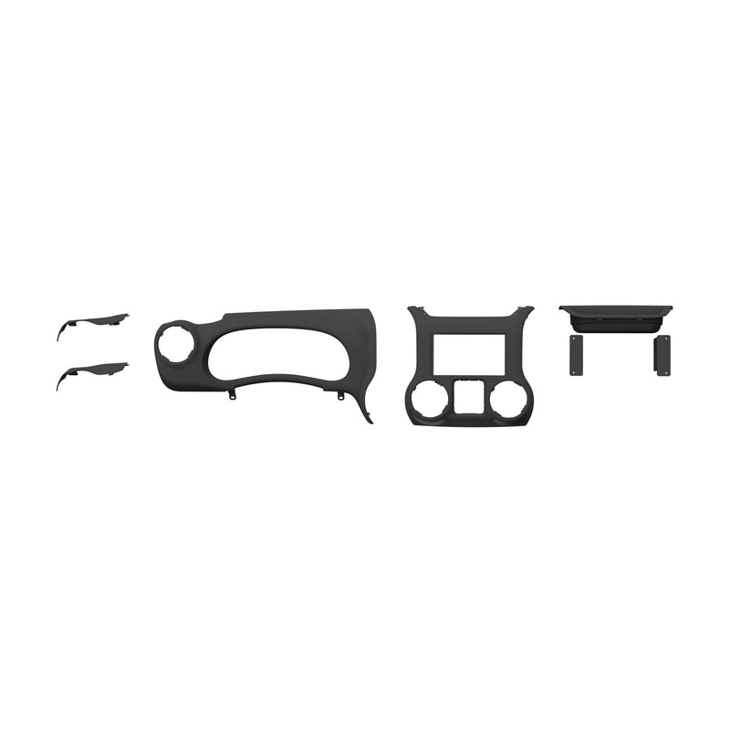 Metra - Full Dash Replacement Radio Installation Kit for 20112018 Jeep Wrangler JK Vehicles - Black