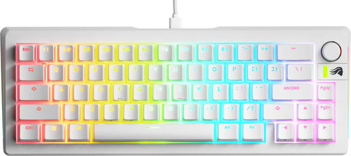 Glorious - GMMK 3 65 Wired Mechanical Linear Switch Gaming Keyboard with Hot-swappable Switches - White