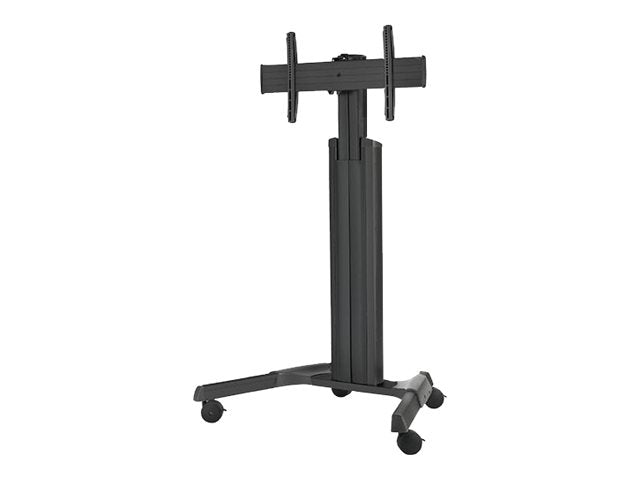 Chief Fusion Lrg Adjustable TV Cart- For Displays 42-86"- Black- video conferencing system