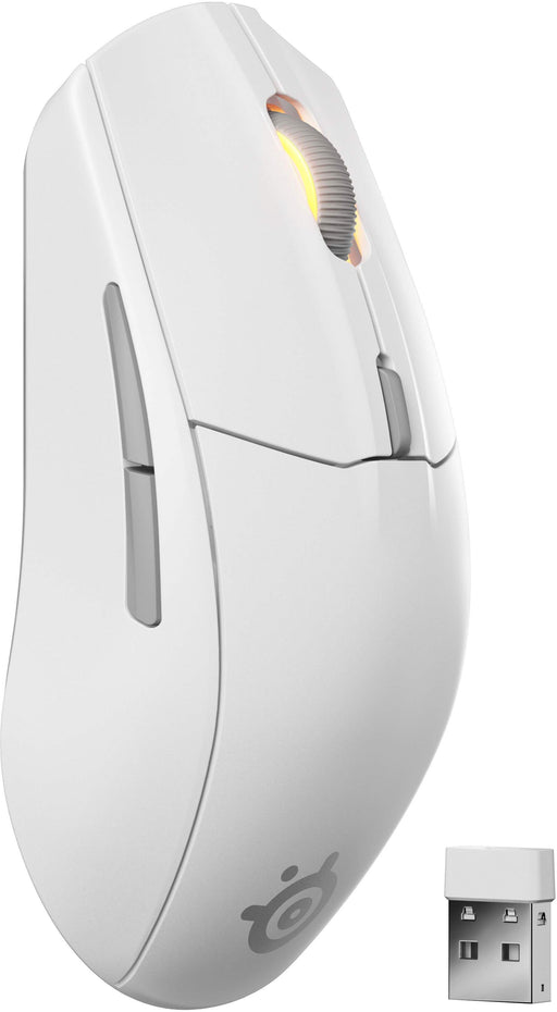 SteelSeries Rival 3 - Gen 2 - mouse - 2.4 GHz Bluetooth - white