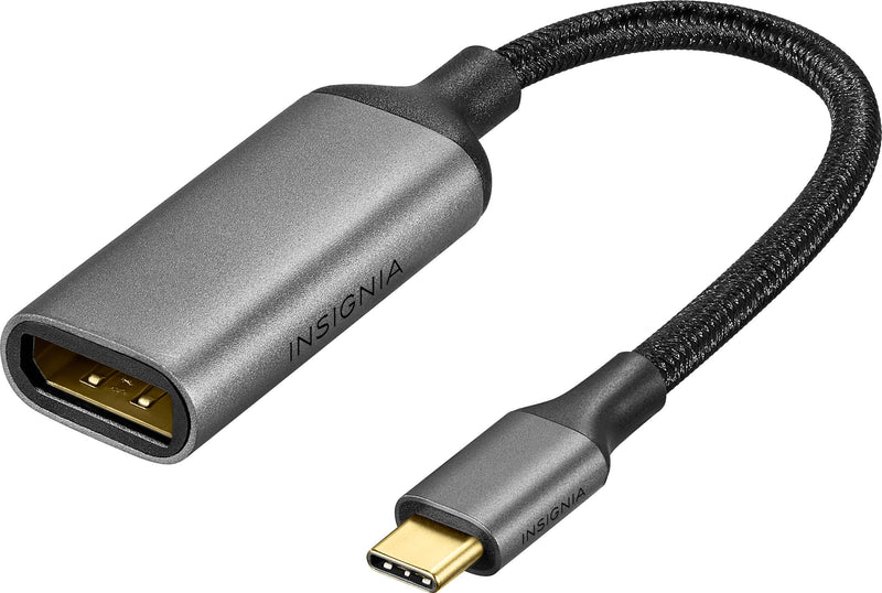 Insignia - 8K USB-C to DisplayPort Adapter - Black