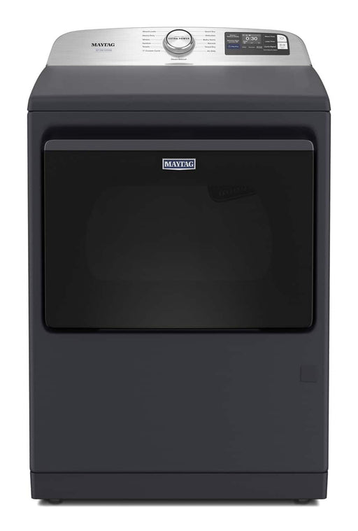 Maytag - 7.4 Cu Ft. Smart Electric Dryer with Steam and Pet Pro Option - Midnight Steel