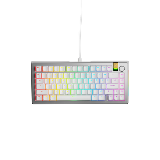 Glorious - GMMK 3 PRO HE 75 Wired Hall-Effect Linear Switch Gaming Keyboard with Rapid Trigger and Adjustable Actuation - Silver