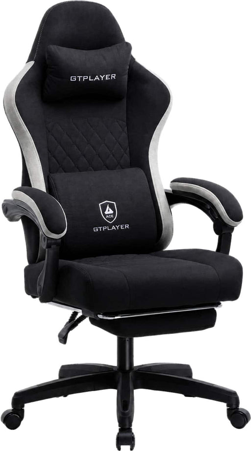 GTPlayer - Ergonomic Gaming Chair with Breathable Fabric - Black