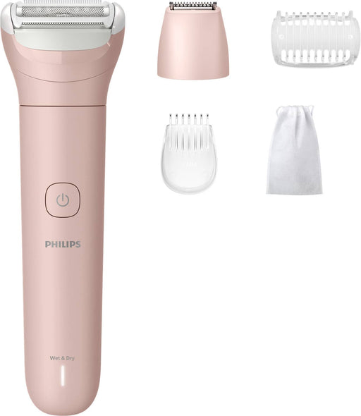 Philips - Lady Electric Shaver Series 6000 for women Cordless Wet  Dry with 4 Accessories (BRL128/04) - Lychee Pink