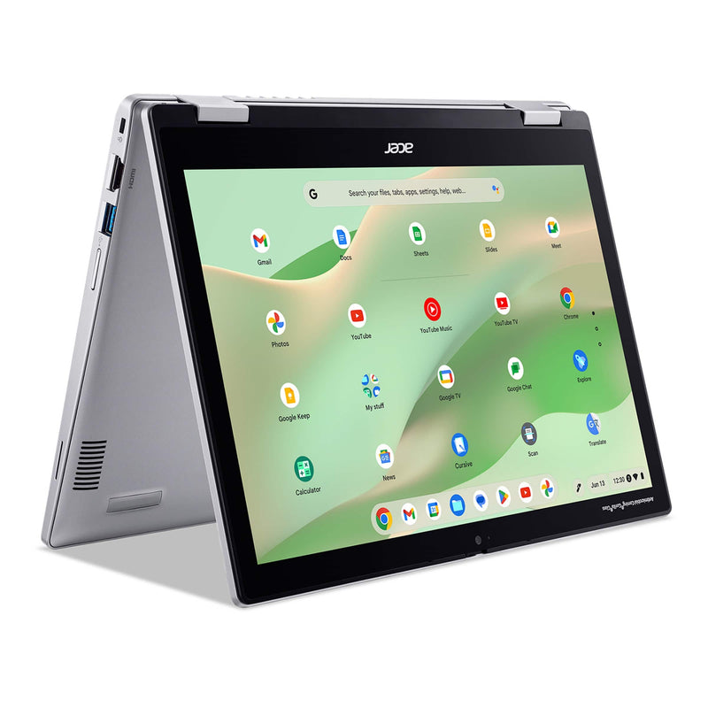 Acer - Chromebook Spin 312 2-in-1 Laptop  12.2" WUXGA Touch - Intel Core i3-N305  8GB LPDDR5  128GB eMMC - Sparkly Silver