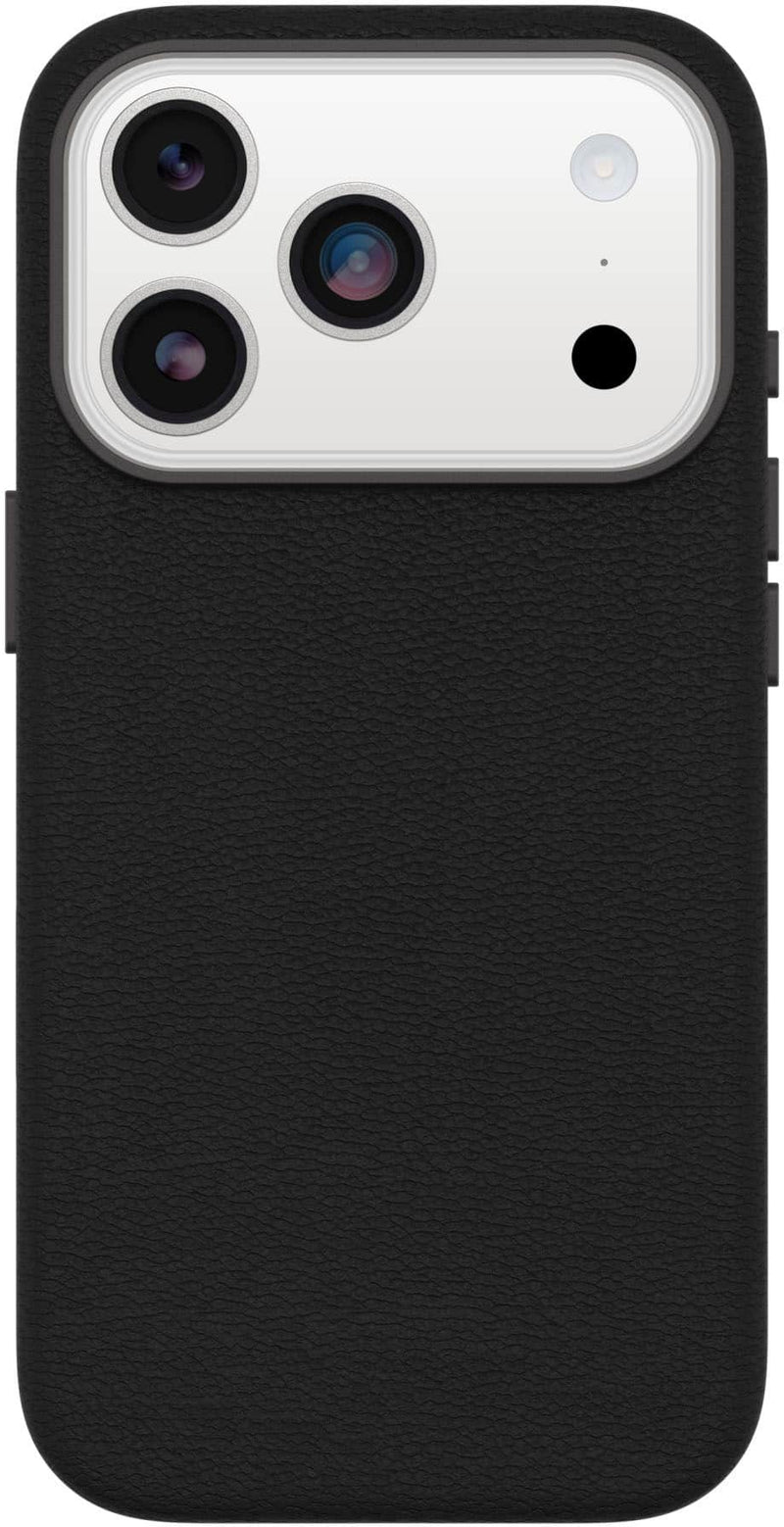 OtterBox - Symmetry Series Cactus Leather Hard Shell for Apple iPhone 17 Pro - Noir Ash