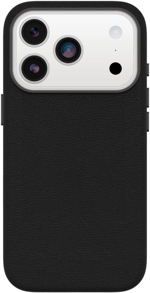OtterBox - Symmetry Series Cactus Leather Hard Shell for Apple iPhone 17 Pro - Noir Ash