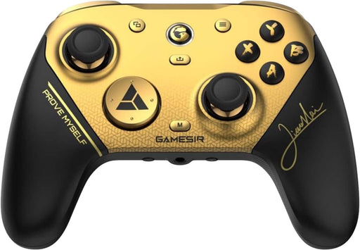 GameSir - G7 Pro 8k Wireless Controller for PC Mag-Res TMR Sticks Hall Effect Triggers 8000Hz Polling Rate Tri-Mode Connect - Black/Gold