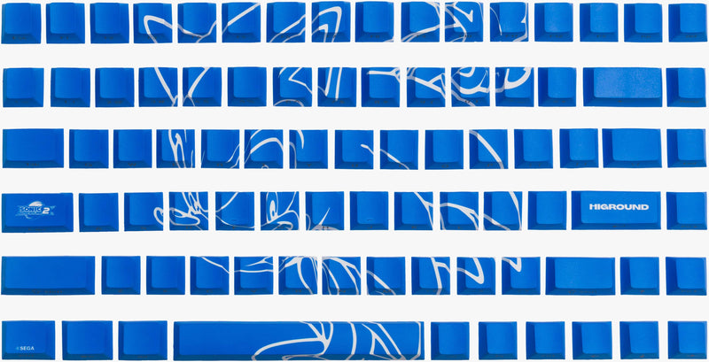 Higround - Artisan PBT Keycaps for Compact 75 Mechanical Keyboards - Sonic CD