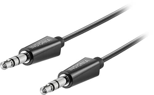 Insignia - 6' 3.5mm Audio Cable - Black
