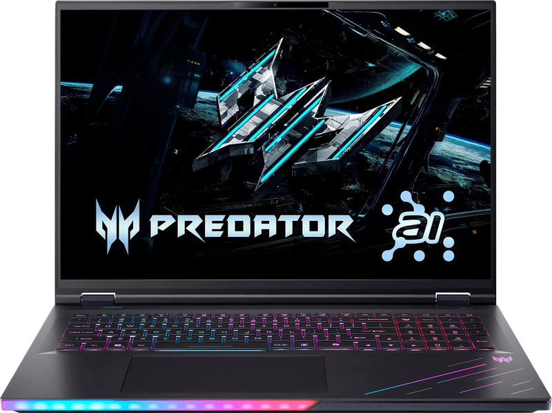Acer - Predator Helios 18 AI - 18" 250Hz Gaming Laptop - 2560 x 1600 -Intel Core Ultra 9 - NVIDIA GeForce RTX 5080  32GB  1TB - Abyssal Black
