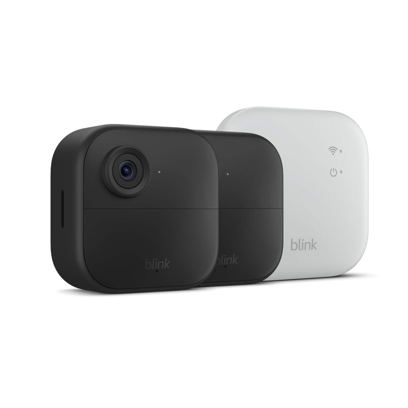 Blink - Outdoor 4 XR — Wireless security camera with extended range up to 400 feet. Sync Module XR included — 2 Cameras - Black