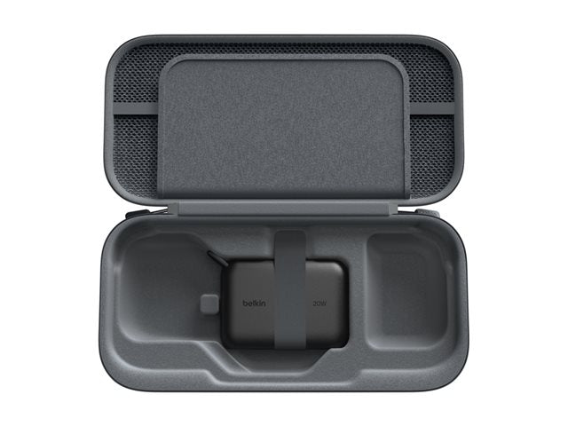 Belkin - Gaming Charging Case for Nintendo Switch 2 10k Portable Charger Case 20W Quick Charging Game Card Storage - Charcoal