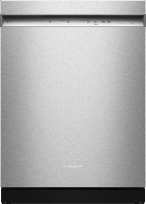 KitchenAid - 24" Front Control Built-In Tub Dishwasher with Third Level Utensil Rack and 47 dBA - Stainless Steel