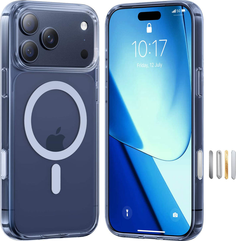TORRAS - Guardian Magnetic - Military-Grade Protective Case with Ergonomic Grip  18N MagSafe - Apple iPhone 17 Pro Max - Clear