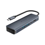 Hyper - HyperDrive Next 6 Port USB-C Hub 4K HDMI 1 USB-C 2 USB-A travel dock for MacBook and Windows PC - Midnight Blue