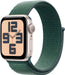 Apple Watch SE 2nd Generation (GPS) 40mm Aluminum Case with Lake Green Sport Loop - Starlight