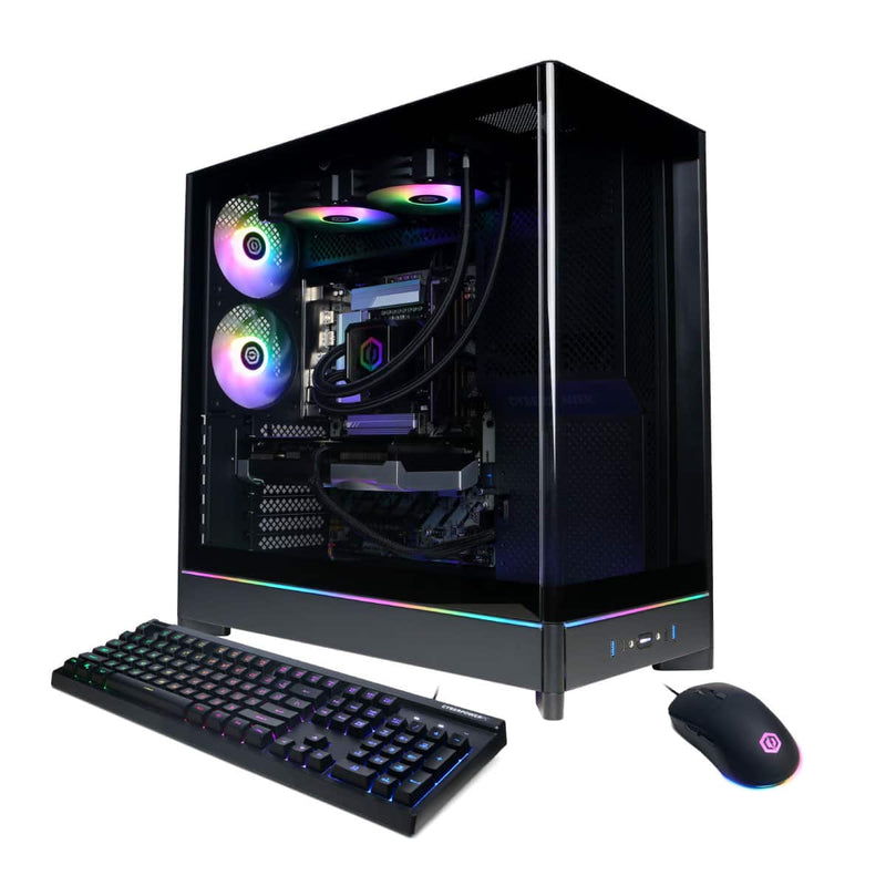 CyberPowerPC - Gaming Desktop - Intel Core Ultra 7 265F - NVIDIA GeForce RTX 5070 12GB - 16GB DDR5 - 1TB PCIe 4.0 SSD Storage - Black