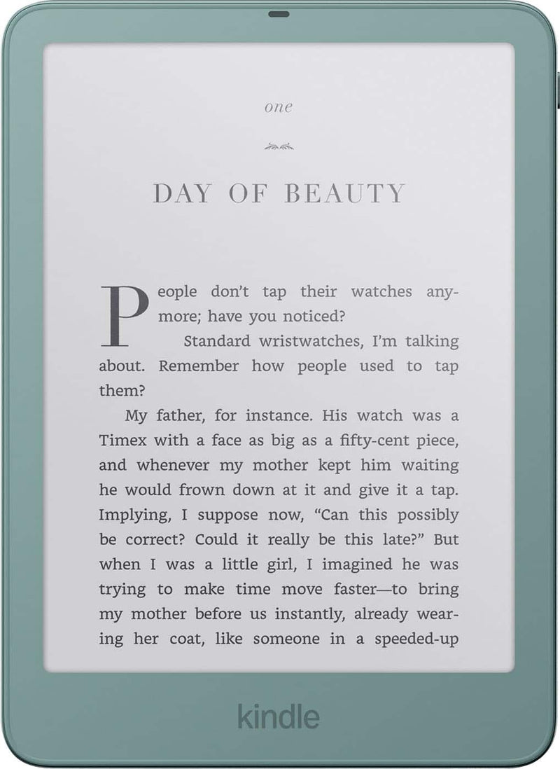 Amazon - Kindle Paperwhite Signature Edition 32GB (newest model) new 7 aluminum design Auto-adjusting front light - 2026 - Seaglass Green