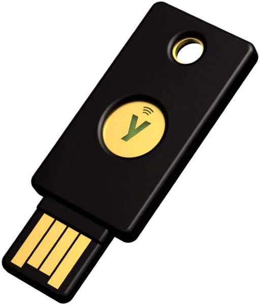 Yubico - Security Key NFC - Two-Factor Authentication Security Key Connect via USB-A or NFC FIDO U2F/FIDO2 Certified - Black