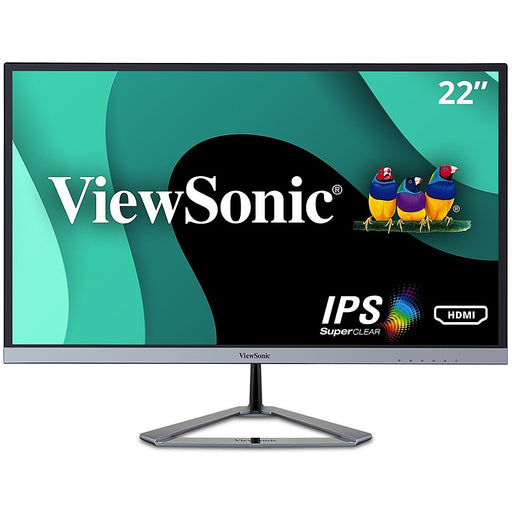 ViewSonic - VX2276-SMH 22" IPS LCD FHD Monitor (DisplayPort VGA HDMI) - Silver