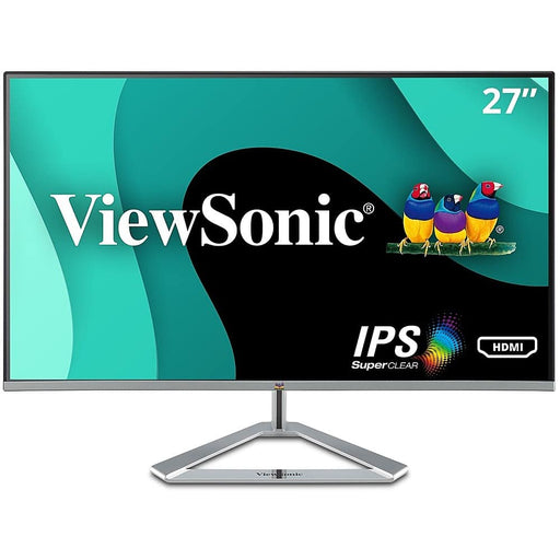 ViewSonic - VX2776-SMHD 27" IPS LCD FHD Monitor (DisplayPort VGA HDMI) - Black Silver