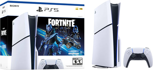 Sony - PlayStation 5 Slim Console - Fortnite Cobalt Star Bundle - White