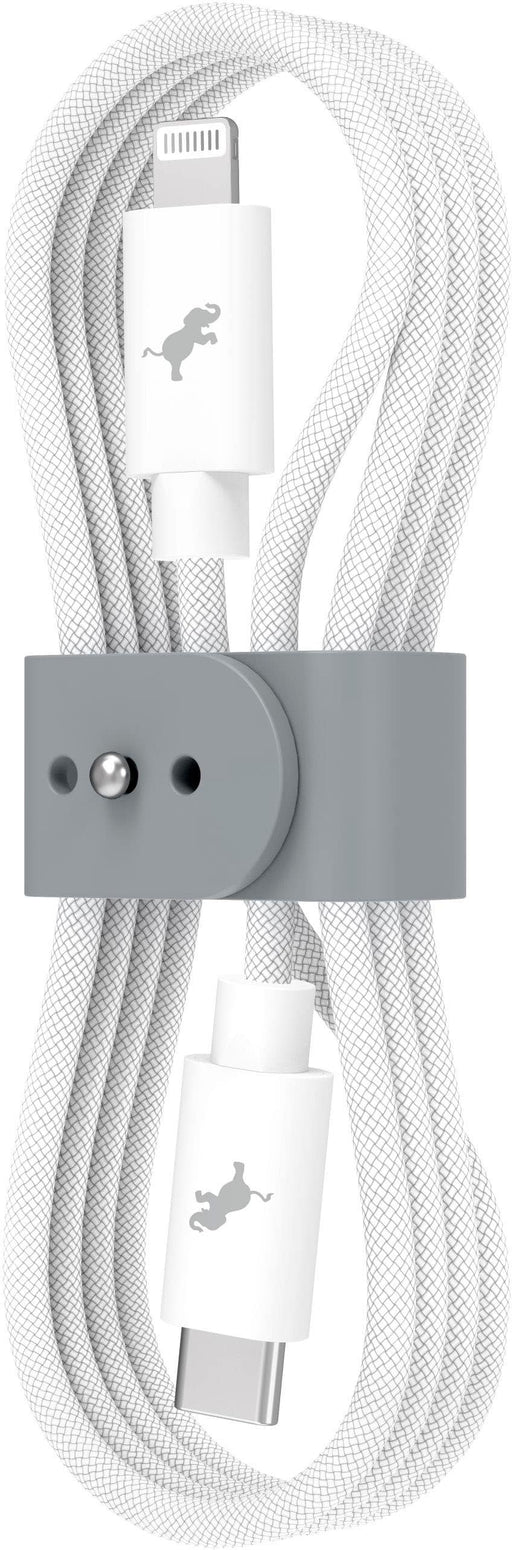 Nimble - Powerknit USB-C to Lightning Cable 1M/3.3FT MFi Certified Fast Charging for iPhone 146 iPad  AirPods Durable Cord - White