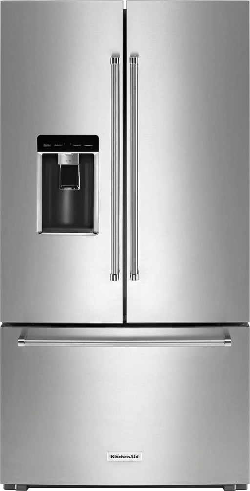 KitchenAid - 23.8 Cu. Ft. French Door Counter-Depth Refrigerator - Stainless Steel