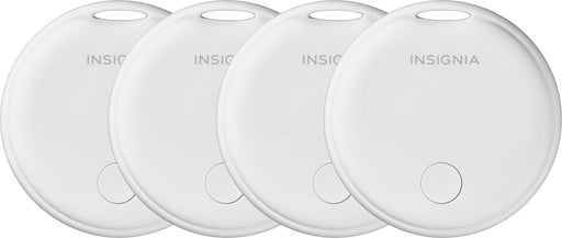 Insignia - Locator Tag for iOS iPadOS and macOS with Apple Find My App (4-Pack) - White