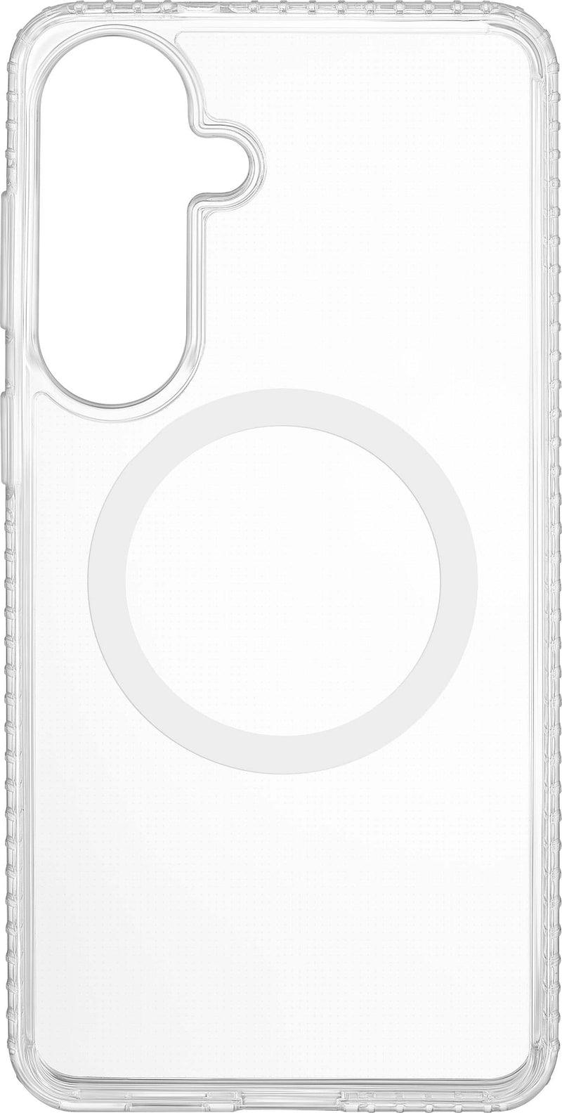 Insignia - Hard-Shell Case with Magnetic Charging Ring for Samsung Galaxy S26+ - Clear
