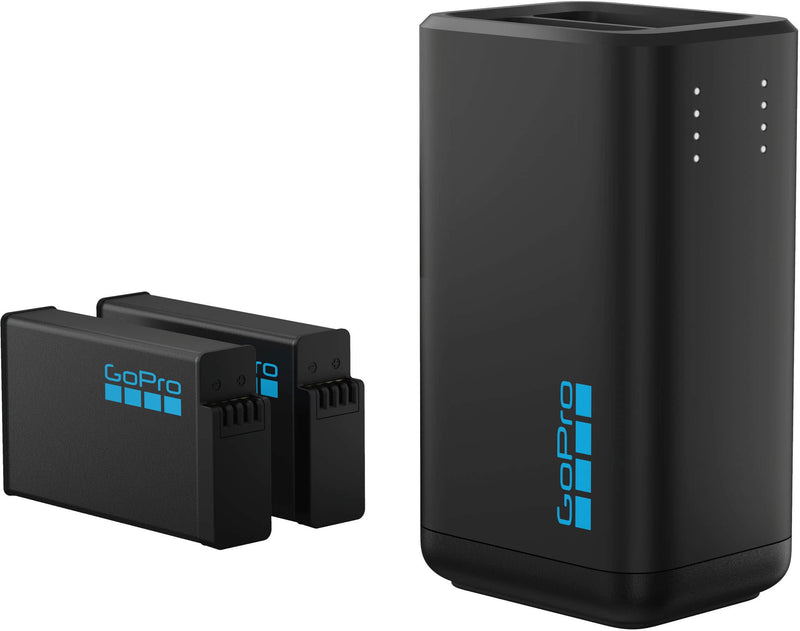 GoPro - Dual Battery Charger + 2 Enduro Batteries for MAX2 - Black