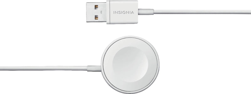Insignia - Apple Watch Magnetic Charging Cable to USB Type-A Cable (4ft) - White