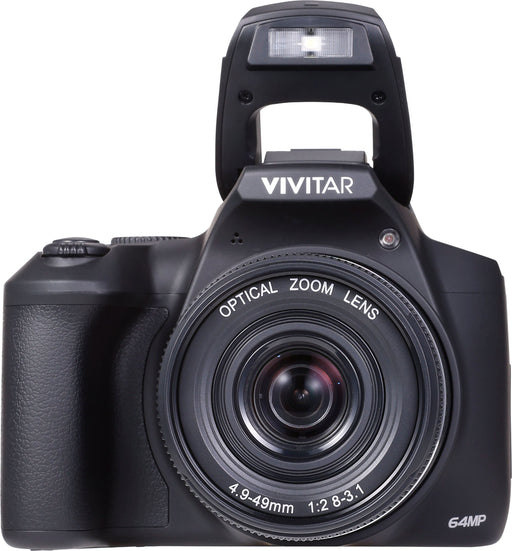 Vivitar - 4K (2160) Video Hybrid Optical Zoom Bridge Camera with Lens - Black