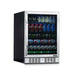 NewAir - 24 177 Can Built-In Beverage Cooler with Precision Temperature Controls and Adjustable Shelves - Stainless Steel