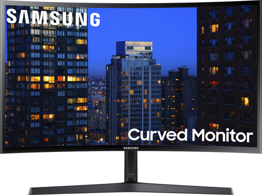 Samsung - 27" F398 Series FHD AMD FreeSync Curved Monitor (HDMI DP) - Glossy Black