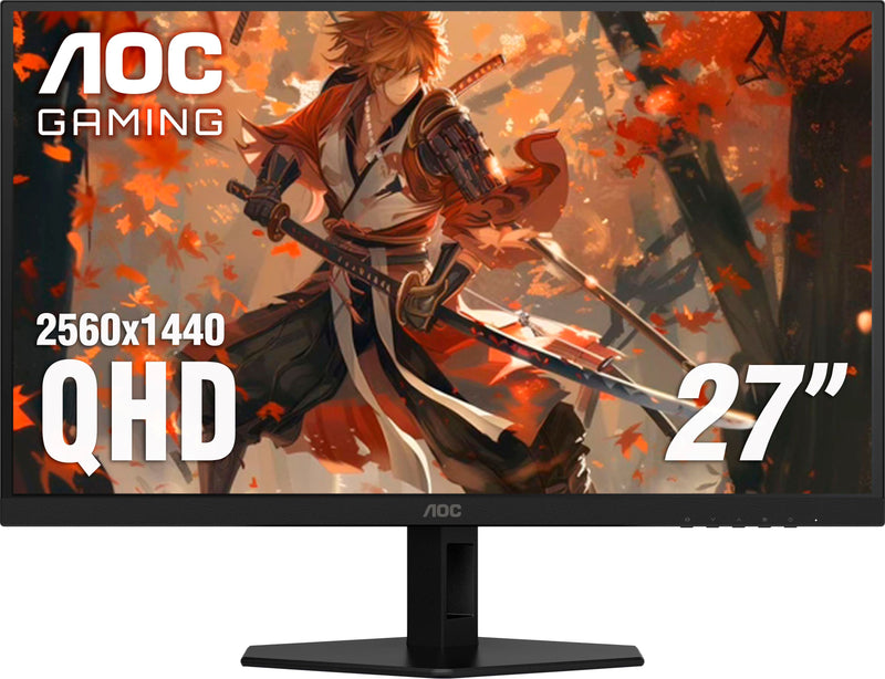 AOC - 27" Q27G40XMN Mini-LED QHD 180hz Gaming Monitor - Black