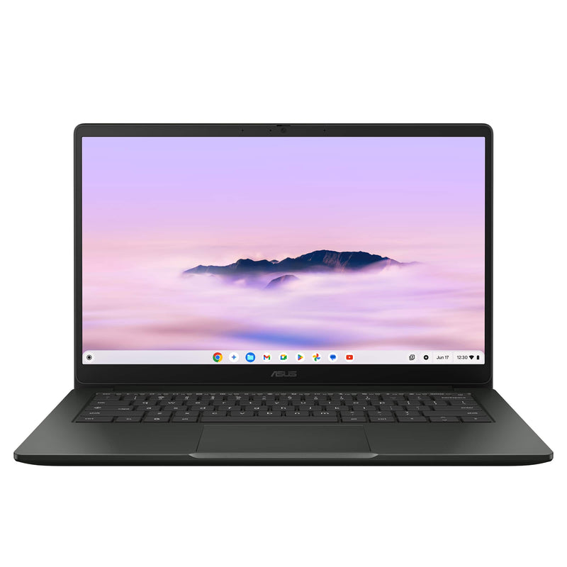 ASUS - CX14 14" FHD Chromebook Plus Laptop with Google AI - Intel Core 3 - 8GB Memory - 128GB eMMC - Hunter Green