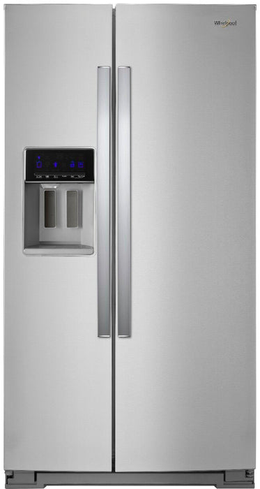 Whirlpool - 28.4 Cu. Ft. Side-by-Side Refrigerator with In-Door-Ice Storage - Stainless Steel