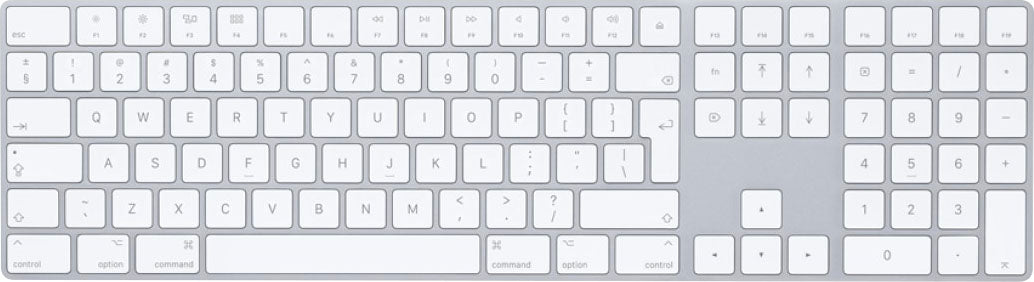 Apple - Magic Keyboard with Numeric Keypad - Silver