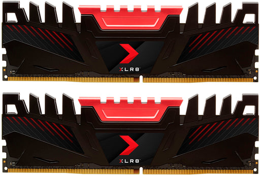 PNY - XLR8 Gaming 16GB (2x8GB)  3200MHz  DDR4 DRAM (PC4-25600) CL16 1.35V Memory Kit - Red