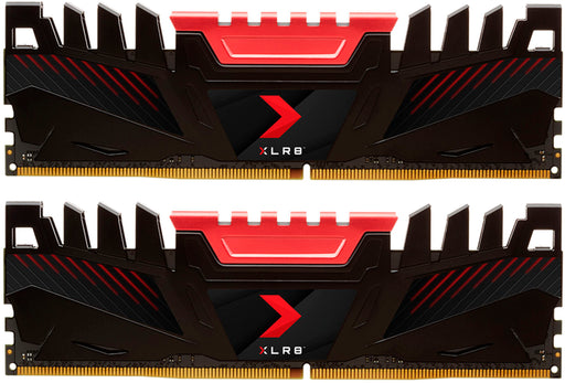 PNY XLR8 Gaming 16GB (2x8GB) 3200MHz DDR4 DRAM (PC4-25600) CL16 1.35V Dual Channel UDIMM Desktop Memory Kit - Red