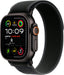 Apple Watch Ultra 2 (GPS+Cellular) 49mm Titanium Case with Black Trail Loop - S/M - Black - (2024)