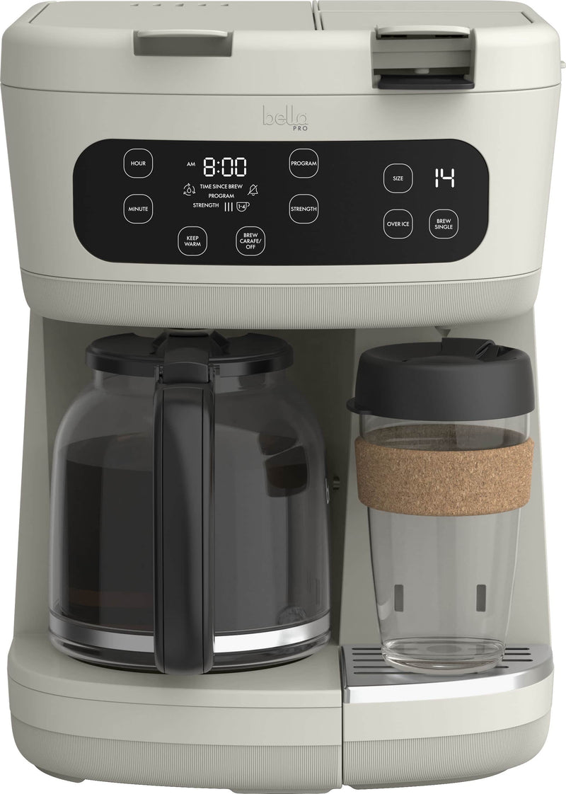 bella PRO - MultiBrew 12-Cup Drip  Single-Serve Coffee Maker - Oatmilk