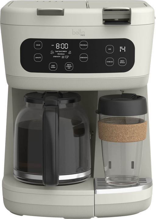 bella PRO - MultiBrew 12-Cup Drip  Single-Serve Coffee Maker - Oatmilk