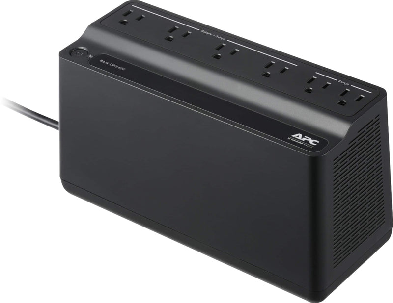 APC - Back-UPS 425VA 120V 6 NEMA outlets (2 surge) - Black