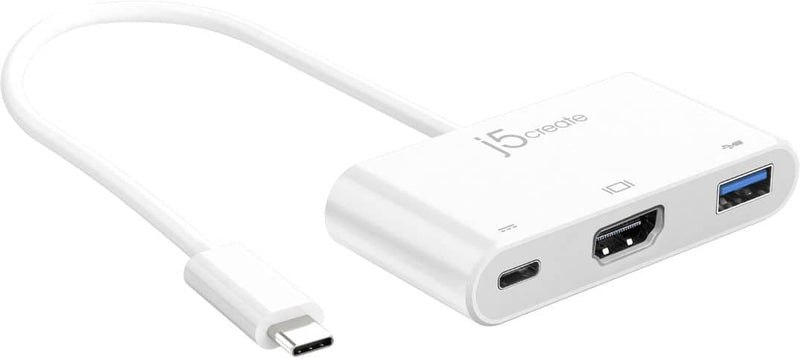 j5create - USB-C to HDMI  USB 3.0 with Power Delivery - White