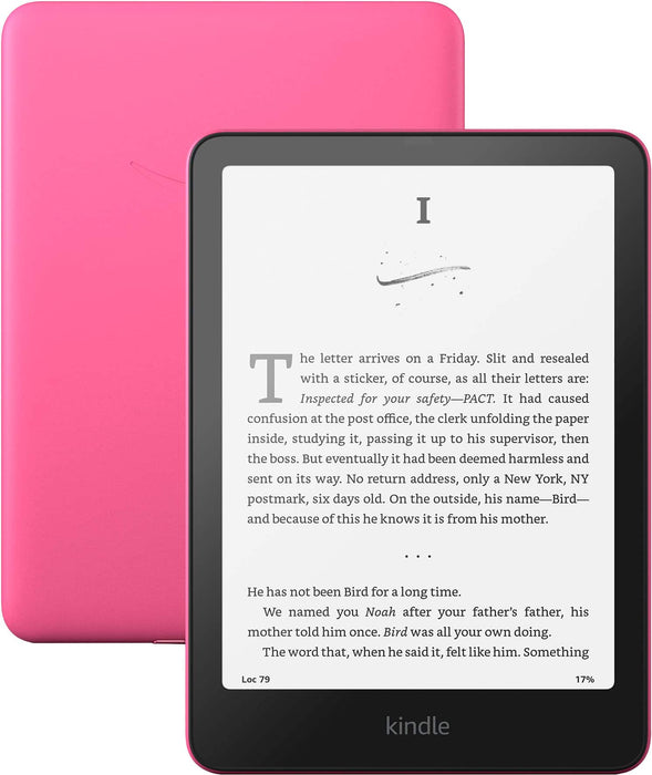 Amazon - Kindle Paperwhite (16 GB)  Our fastest Kindle ever with new 7" glare-free display and weeks of battery life - 2024 - Raspberry